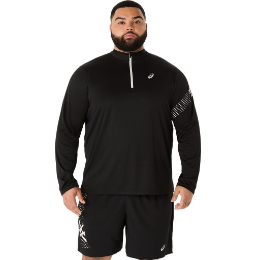 Мъжка блуза с дълъг ръкав ASICS ICON LS 1/2 ZIP