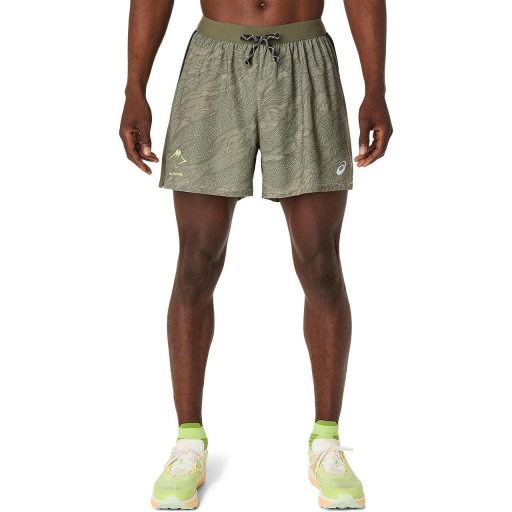 Мъжки шорти за бягане ASICS FUJITRAIL LOGO ALL OVER PRINT 5IN
