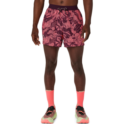 Мъжки шорти за бягане ASICS FUJITRAIL ALL OVER PRINT 5IN