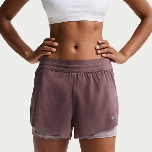 Дамски къси панталони за бягане NIKE SWIFT Mid-Rise 2in1